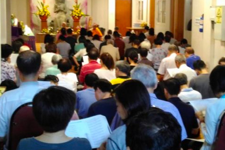 Dhamma Day 2019 Puja at the Buddhist Library Auditorium