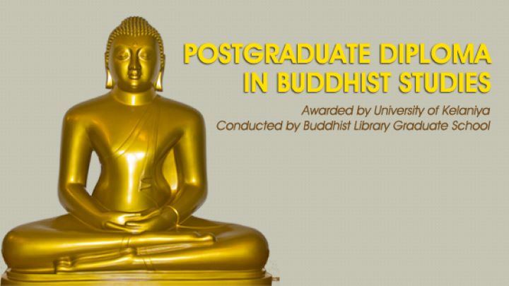Postgraduate Diploma in Fundamental Buddhist Studies University of Kelaniya Buddhist Library Singapore